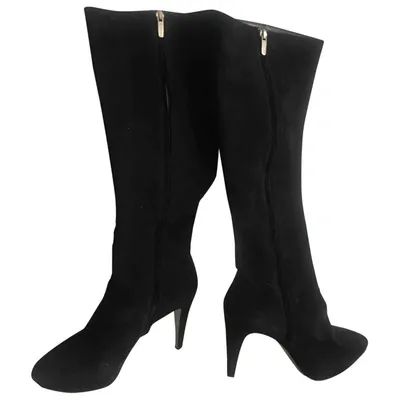 Pre-owned Sergio Rossi Ankle Boots In Black