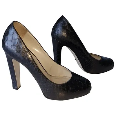 Pre-owned Sergio Rossi Leather Heels In Black