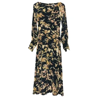 Pre-owned Zimmermann Silk Maxi Dress In Black