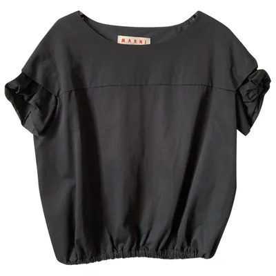 Pre-owned Marni Black Cotton Top