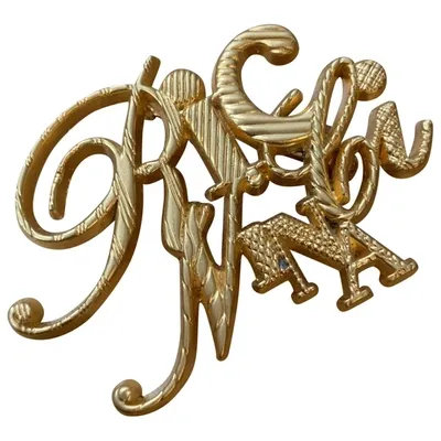 Pre-owned Nina Ricci Pin & Brooche In Gold