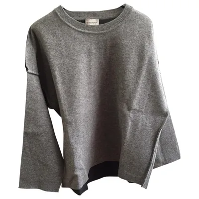 Pre-owned Moncler Wool Jumper In Grey