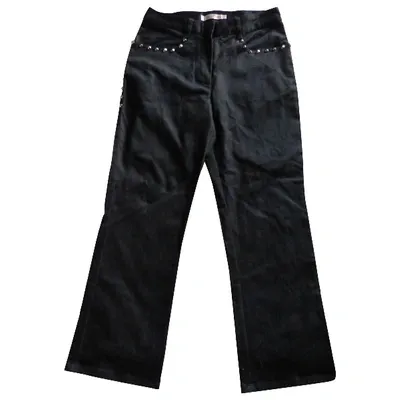 Pre-owned Comptoir Des Cotonniers Straight Pants In Black