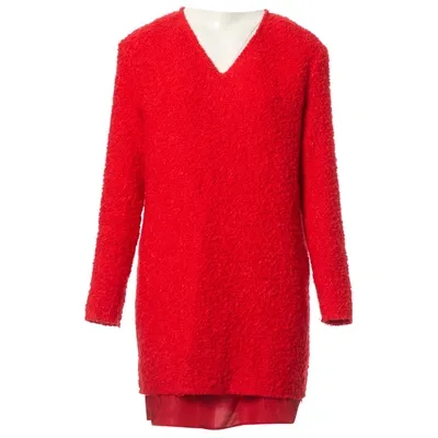 Pre-owned Acne Studios Wool Mini Dress In Red