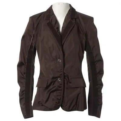 Pre-owned Saint Laurent Silk Jacket In Brown