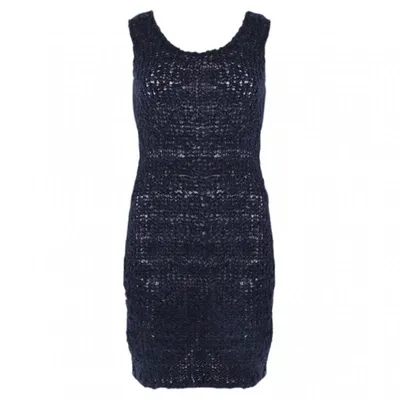 Pre-owned Giambattista Valli Wool Mid-length Dress In Blue