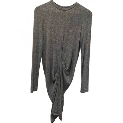 Pre-owned By Malene Birger Mini Dress In Grey