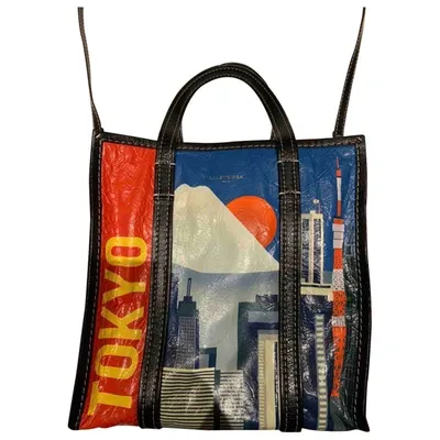 Pre-owned Balenciaga Bazar Bag Leather Tote In Multicolour