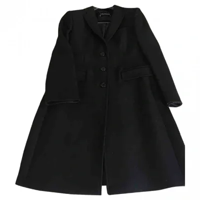 Pre-owned Dolce & Gabbana Wool Coat In Black