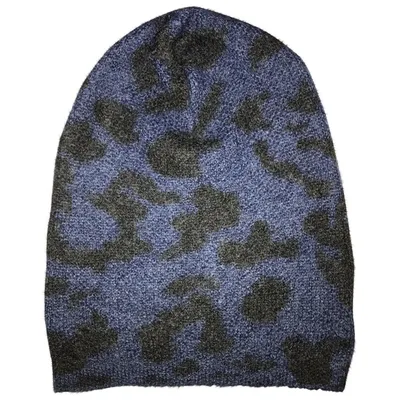 Pre-owned Laneus Wool Beanie In Blue