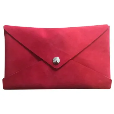 Pre-owned Doucal's Clutch Bag In Red