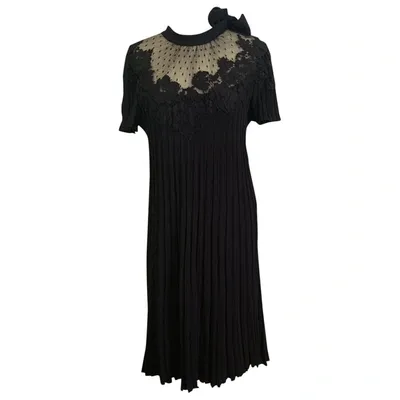 Pre-owned Valentino Mid-length Dress In Black