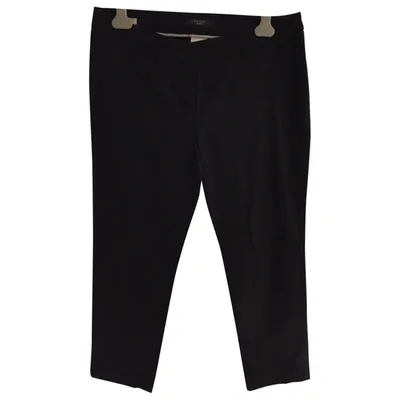 Pre-owned Max Mara Chino Pants In Black