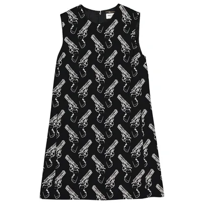 Pre-owned Saint Laurent Mini Dress In Black