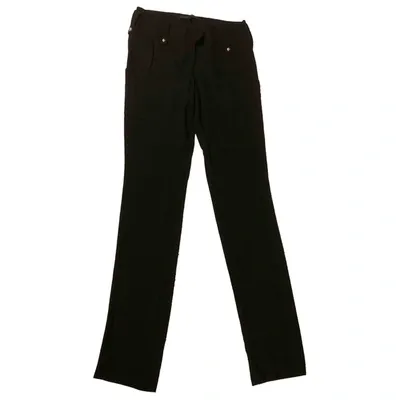 Pre-owned Anthony Vaccarello Carot Pants In Black