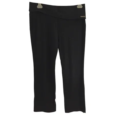 Pre-owned Reebok Trousers In Black