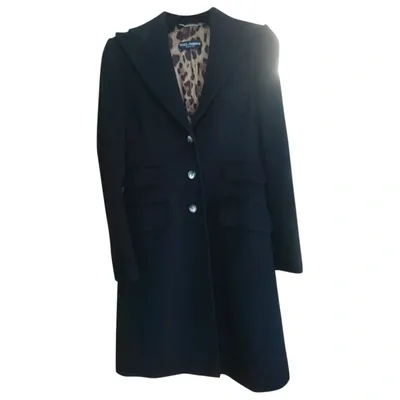 Pre-owned Dolce & Gabbana Cashmere Coat In Black