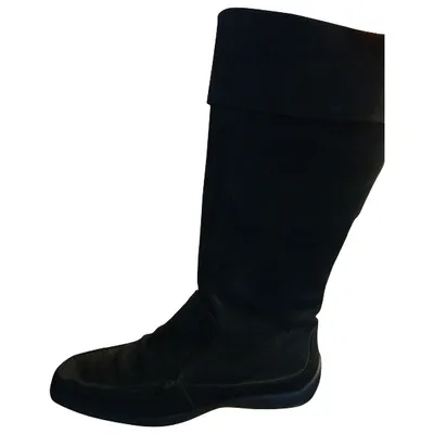 Pre-owned Bruno Magli Boots In Black