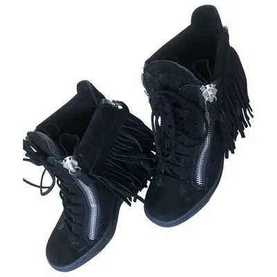 Pre-owned Giuseppe Zanotti Trainers In Black