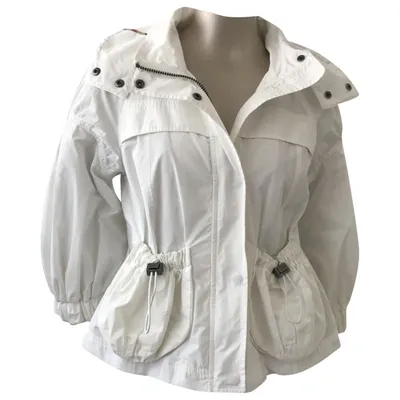 Pre-owned Burberry Jacket In White