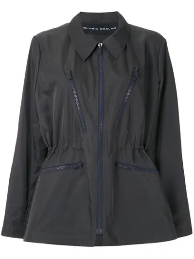 Gloria Coelho Classic Collar Jacket In Grey