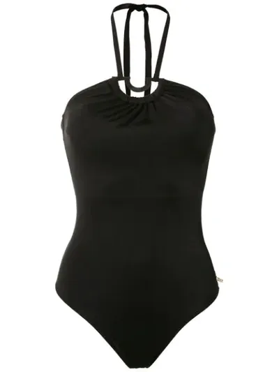 Brigitte Halterneck Swimsuit In Black