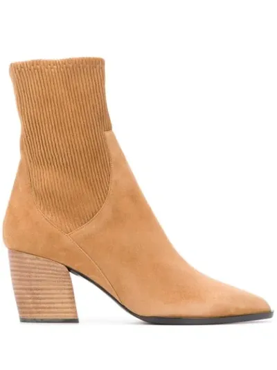 Pierre Hardy Ankle Sock Boots In Neutrals