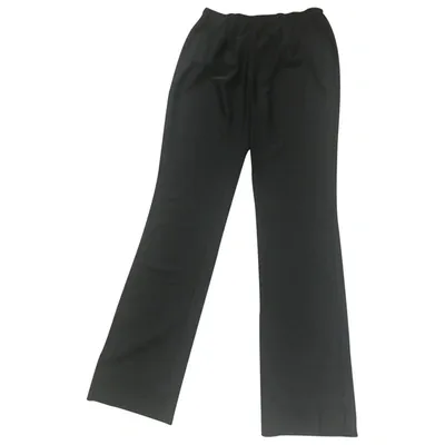 Pre-owned Kobi Halperin Straight Pants In Black