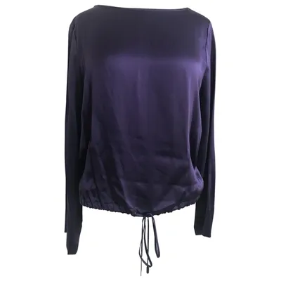 Pre-owned Burberry Silk Blouse In Purple