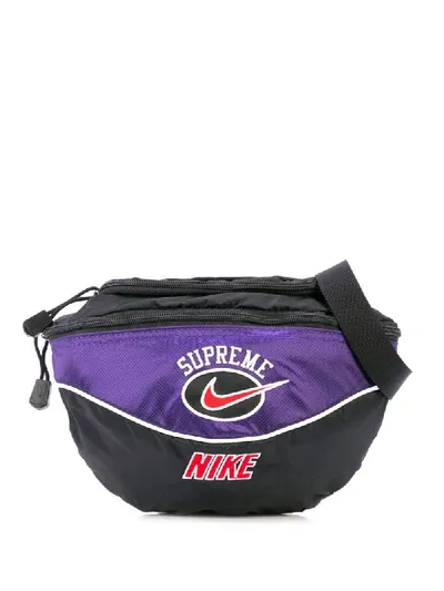 Supreme X Nike Logo Print Belt Bag In Black