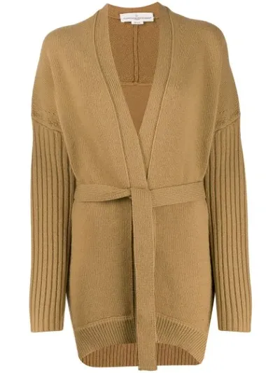 Golden Goose Textured-knit Belted Cardigan In Neutrals