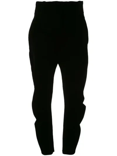 Giorgio Armani Taillenhose Aus Samt In Black