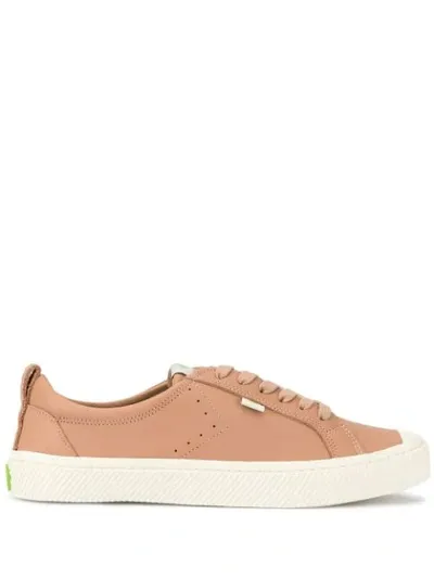 Cariuma Oca Low Nude Premium Leather Sneaker In Brown