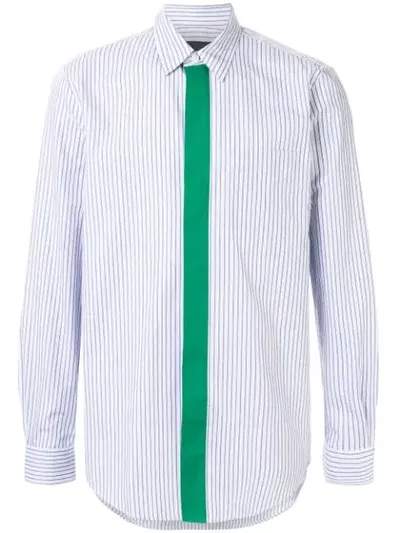 Stella Mccartney Nicholas Contrast-stripe Shirt In Blue