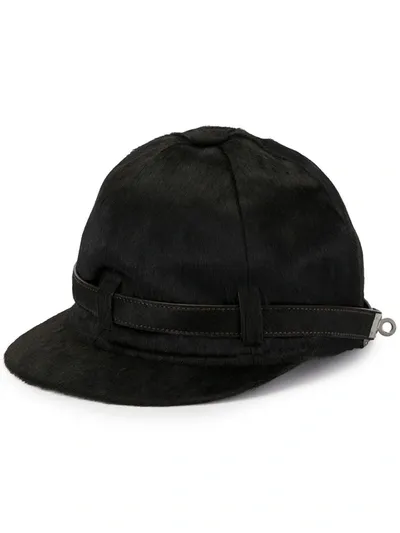 Pre-owned Hermes 1990s  Logo Turnlock Cap In Black