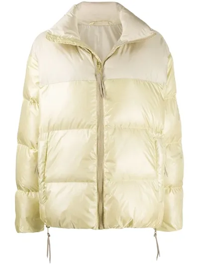 Tanaka Zipped Puffer Jacket In Neutrals