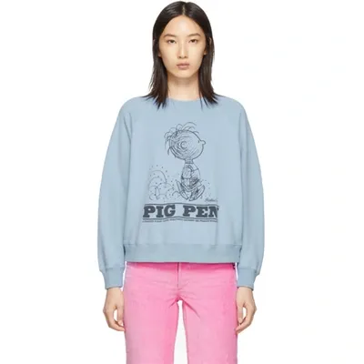 Marc Jacobs X Peanuts Pig Pen Sweatshirt In Blue