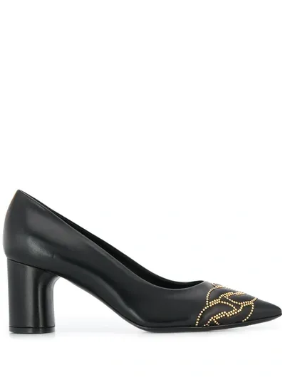 Casadei Stud-embellished Pumps In Black