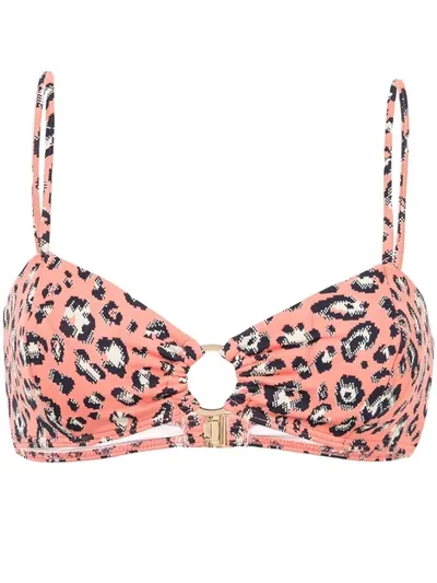 Suboo Cora Ring Front Bikini Top In Pink