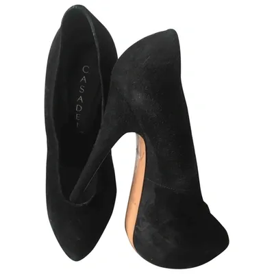 Pre-owned Casadei Heels In Black