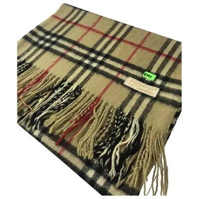 Pre-owned Burberry Cashmere Scarf & Pocket Square In Multicolour