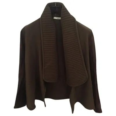 Pre-owned Givenchy Wool Cardigan In Khaki