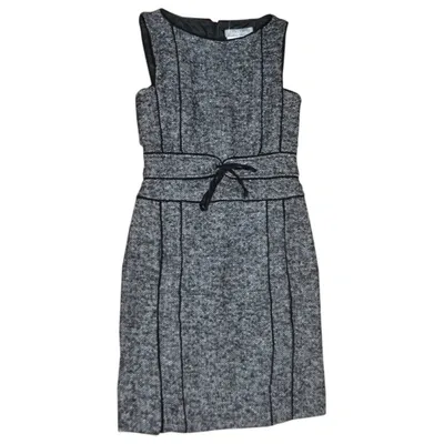 Pre-owned Max Mara Wool Mini Dress In Grey