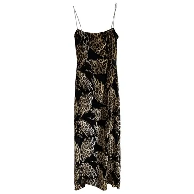 Pre-owned Escada Silk Maxi Dress In Black