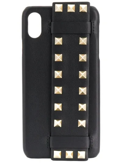 Valentino Garavani Rockstud Iphone X Case In Black