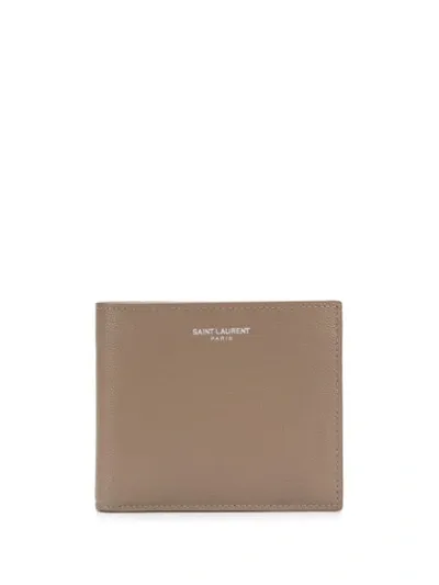 Saint Laurent Classic East West Wallet In Beige