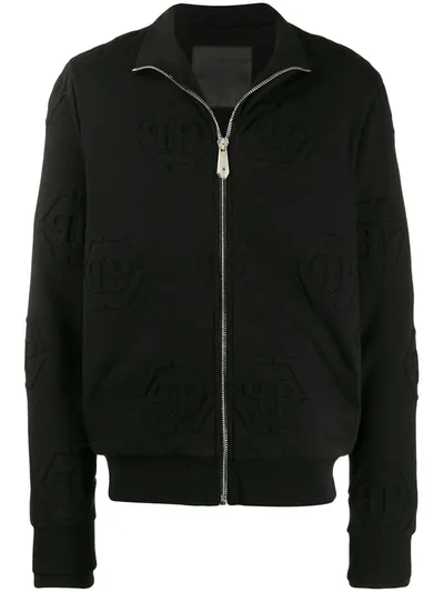 Philipp Plein 11 Statement Jogging Jacket In Black