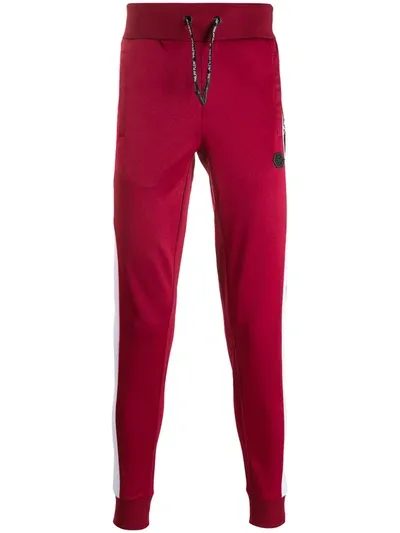 Philipp Plein Skull Jogging Trousers In Red