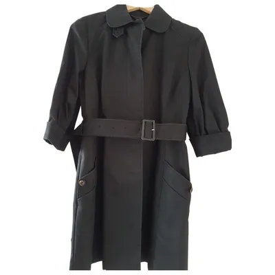 Pre-owned Paul Smith Trench Coat In Black