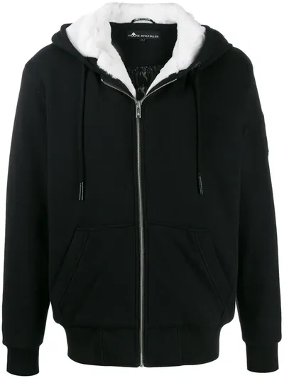 Moose Knuckles Bad Ass Bunny Sherpa Lined Hoodie In Black